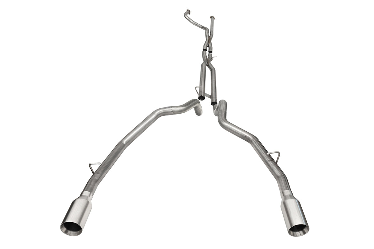 Corsa Muffler Delete 3.0" Cat-Back Exhaust, DRE 5.0" Single Tips – 2021-2023 Dodge RAM TRX 1500 6.2L