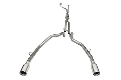 Corsa Muffler Delete 3.0" Cat-Back Exhaust, DRE 5.0" Single Tips – 2021-2023 Dodge RAM TRX 1500 6.2L - image 1