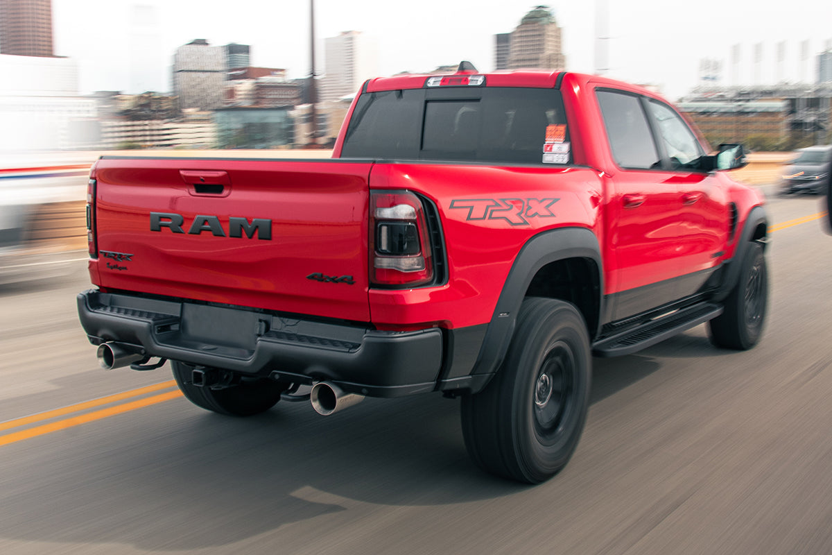 Corsa Muffler Delete 3.0" Cat-Back Exhaust, DRE 5.0" Single Tips – 2021-2023 Dodge RAM TRX 1500 6.2L