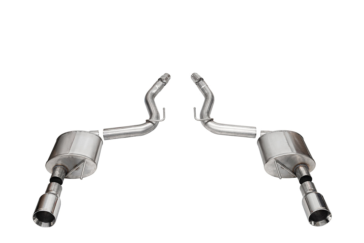 Corsa 3.0" Axle-Back 4.5" Straight Tips Exhaust – 2024 Mustang GT Coupe