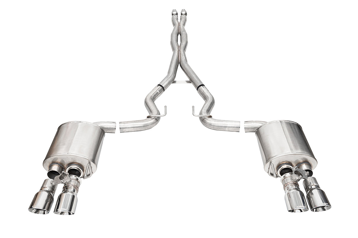 Corsa Active Valve 3.0" Cat-Back 4.0" Slash Tips Exhaust – 2024 Mustang GT Coupe
