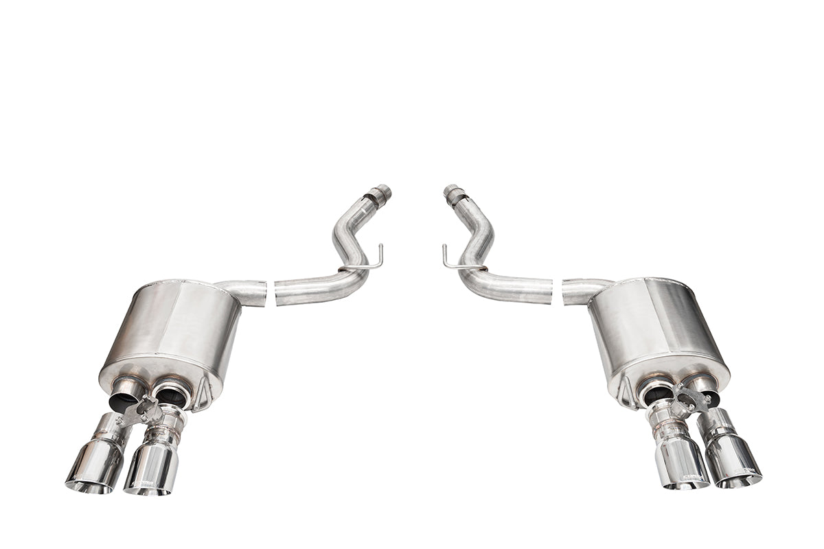 Corsa Active Valve 3.0" Axle-Back 4.0" Slash Tips Exhaust – 2024 Mustang GT Coupe