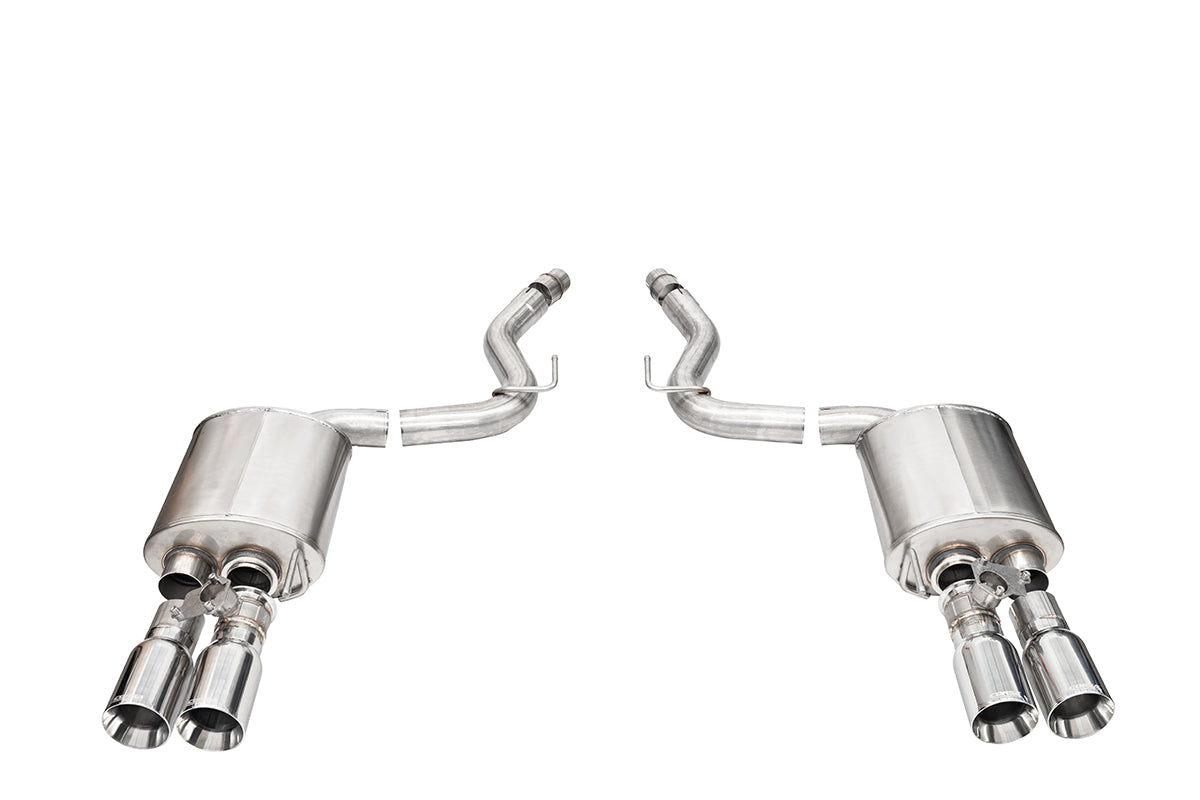 Corsa Active Valve 3.0" Axle-Back 4.0" Straight Tips Exhaust – 2024 Mustang GT Coupe