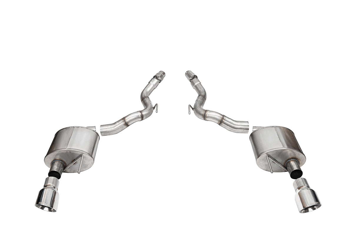 Corsa 3.0" Axle-Back 4.5" Slash Tips Exhaust – 2024 Mustang GT Convertible