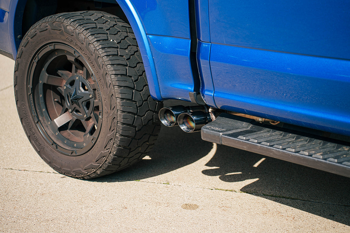 Corsa 3.0" Cat-Back Front of Tire Exit Exhaust – 2015-2020 F-150 5.0L (157" WB) - image 3