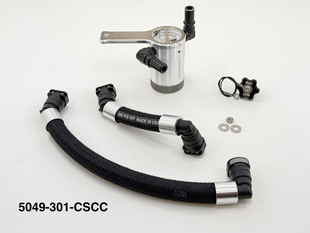 UPR Plug N Play™ Oil Clean Side Catch Can – 2024-2025 Mustang GT w/Roush Supercharger - image 2