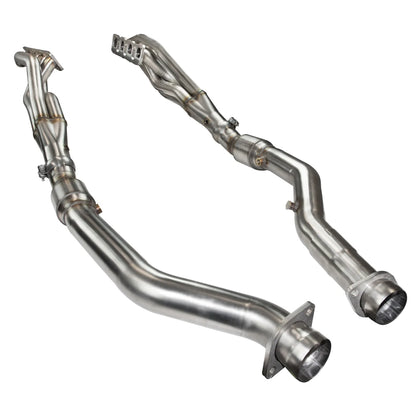 2" SS Headers & H.O. GREEN Catted OEM Conn. 2012-2022 Jeep/Durango 6.4L/6.2L