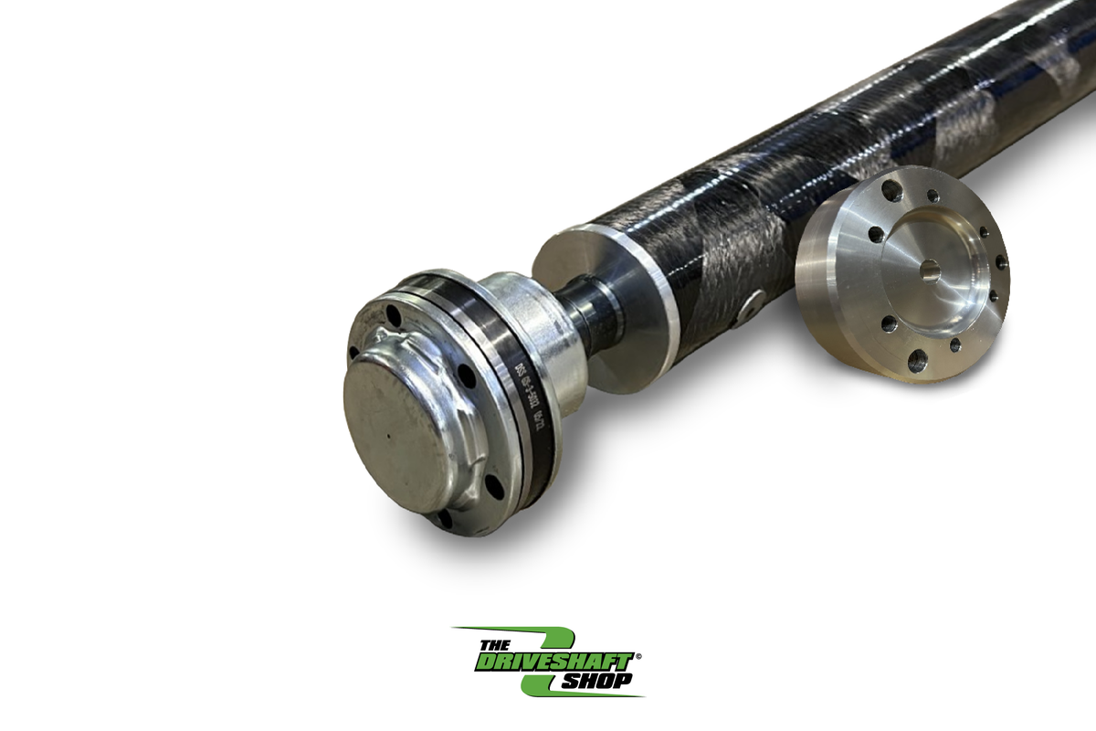 The Driveshaft Shop 2015-2017 Mustang GT 6-Speed Manual 1-Piece 3.25" Carbon Fiber Driveshaft with Direct Fit CV – 5.0L Coyote