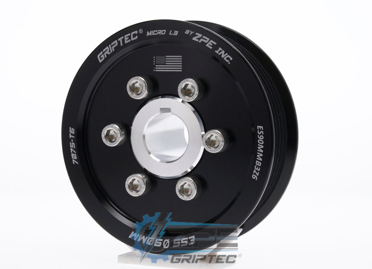 ZPE GripTec 6-Rib Supercharger Pulley & Hub Kit – 2021+ F-150 5.0L with ESS Supercharger