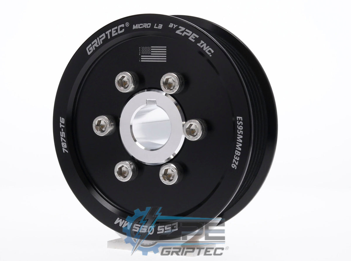 ZPE GripTec 6-Rib Supercharger Pulley & Hub Kit – 2021+ F-150 5.0L with ESS Supercharger