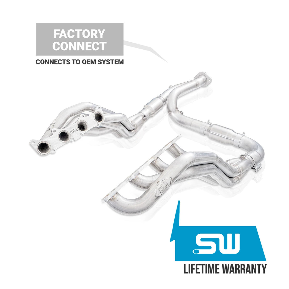 Stainless Works Long Tube Header Kit, Factory Connect – 2021-2026 F-150 5.0L