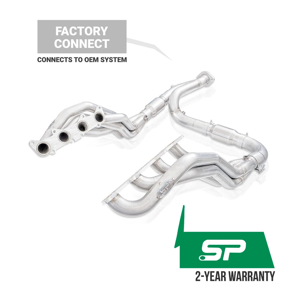 Stainless Works Stainless Power Header Kit, Factory Connect – 2015-2020 F-150 5.0L