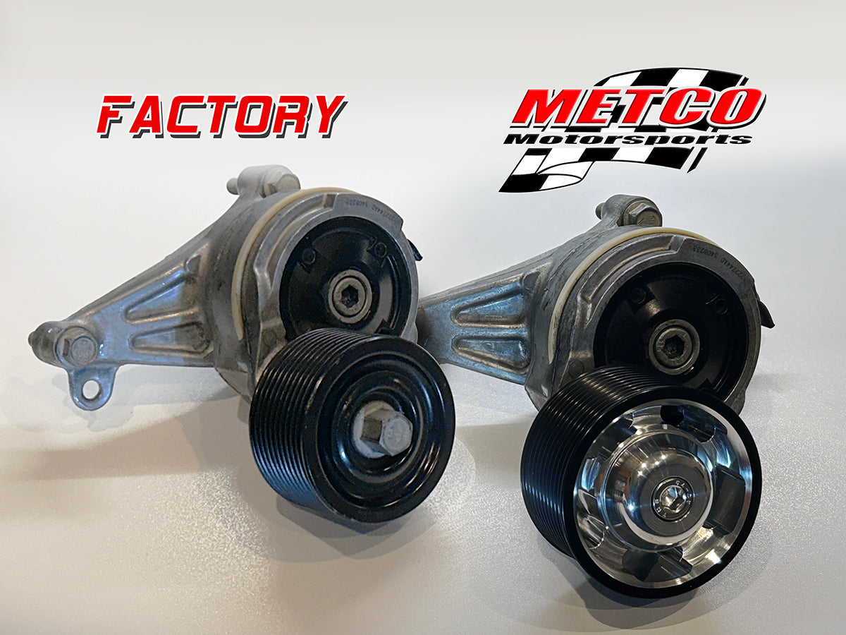 Metco Motorsports Billet Idler & Tensioner Pulley Kit – 2015+ Hellcat, Trackhawk, Durango, TRX, Demon & Redeye