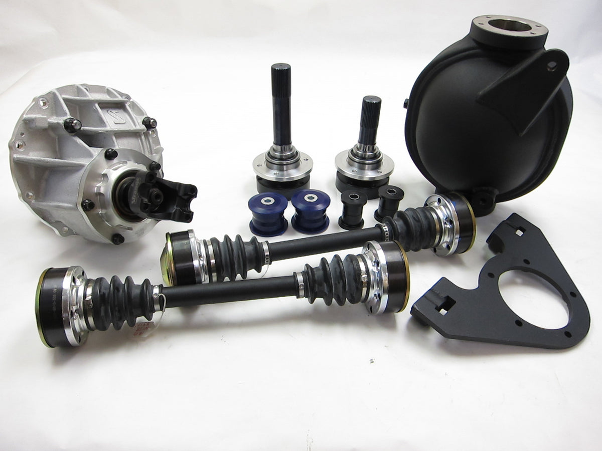 The Driveshaft Shop 2015+ Dodge Challenger Hellcat / 392 SRT Automatic 9-Inch Direct Bolt-in Rear Conversion Kit -includes Axles and Driveshaft
