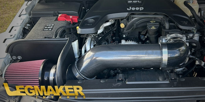 Legmaker LMI Carbon Fiber Short-Ram Intake – 2018+ Jeep Wrangler JL & Gladiator JT 3.6L V6