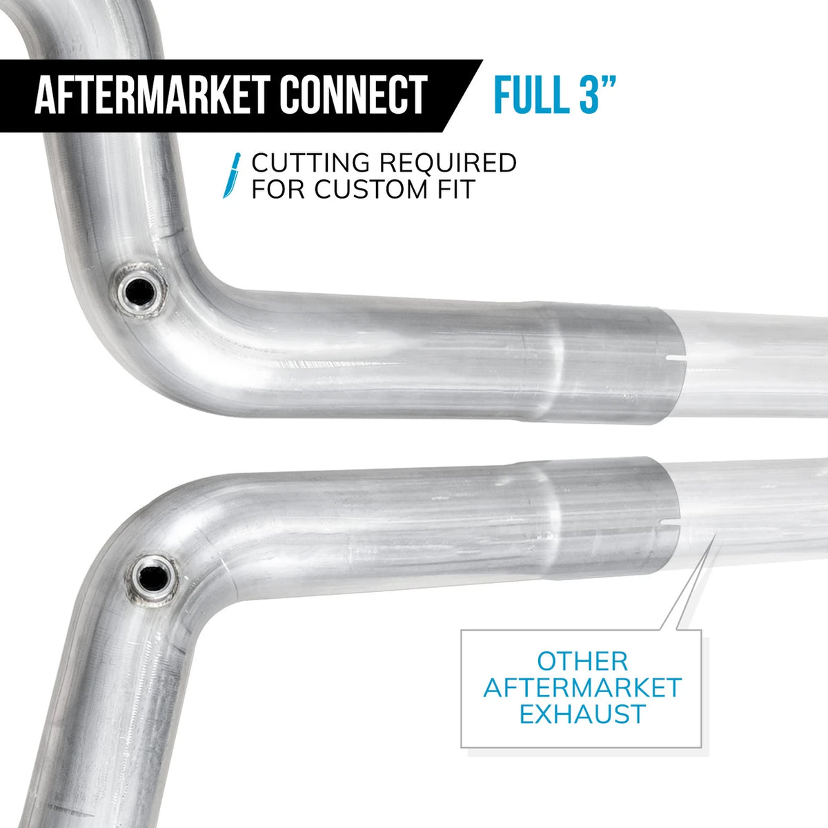 Stainless Works Lead Pipe Kit, Aftermarket Connect – 2015-2026 Mustang GT 5.0L