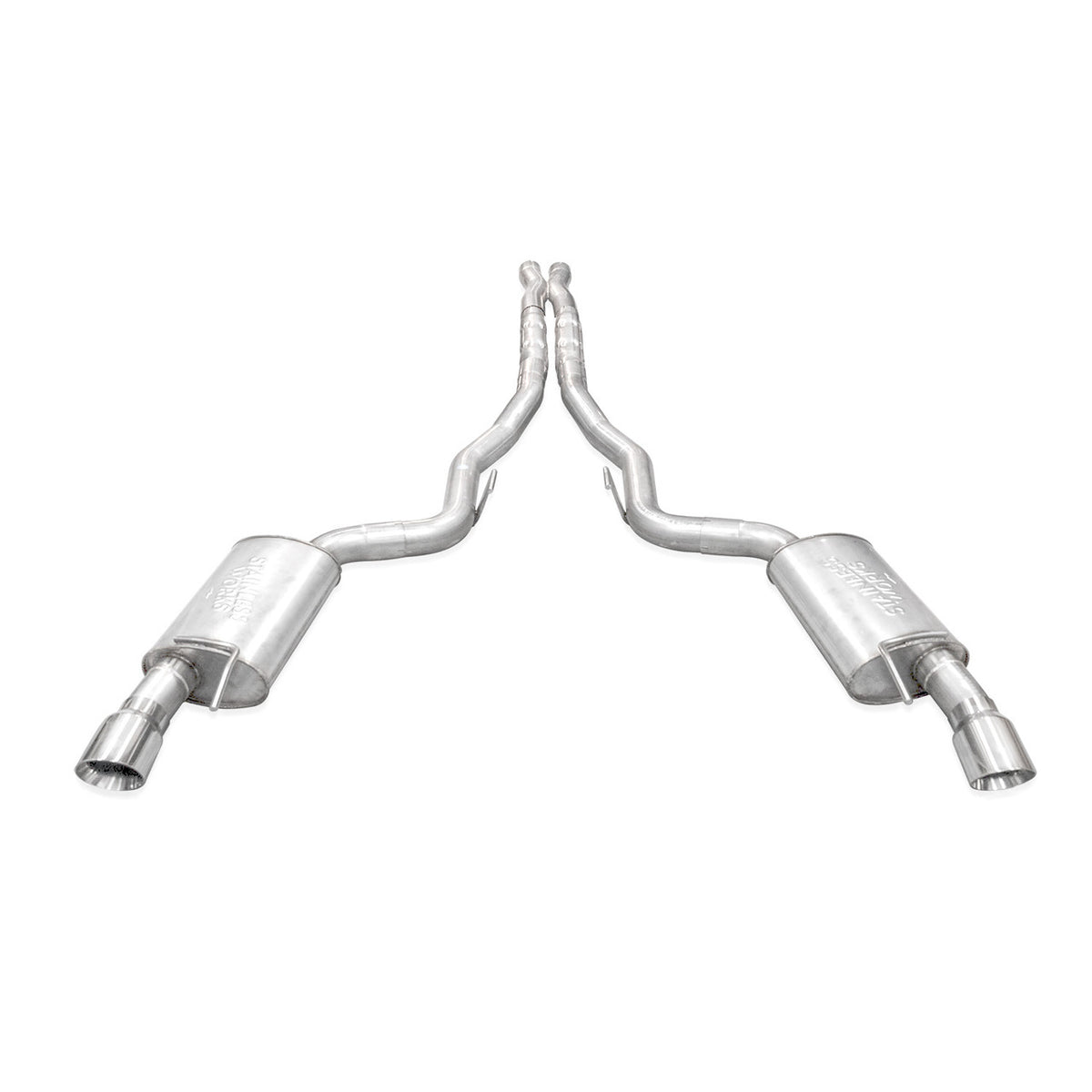 Stainless Works Cat-Back Exhaust, Dual Tips – 2024-2026 Mustang GT 5.0L - image 2