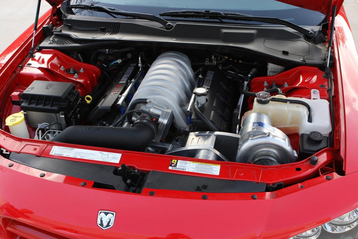 2006-10 Dodge Charger HEMI SRT8 (6.1) engine bay with ProCharger supercharger