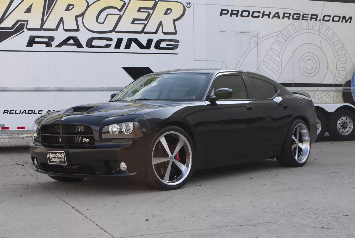 Alternate view of a ProCharger-equipped 2006-10 Dodge Charger HEMI SRT8 (6.1)