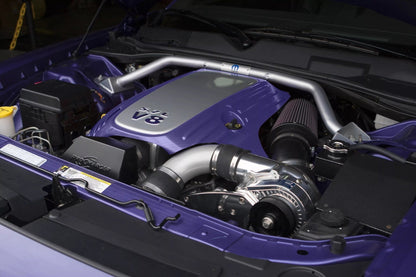 ProCharger supercharger system installed in a 2008-10 Dodge Challenger HEMI R/T (5.7)