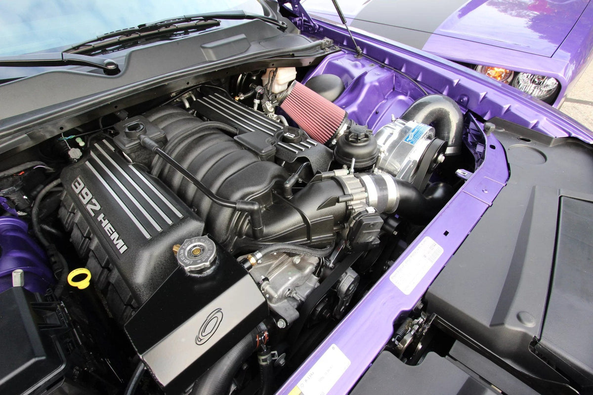 Alternate view of a ProCharger-equipped 2011-23 Dodge Challenger HEMI (6.4)