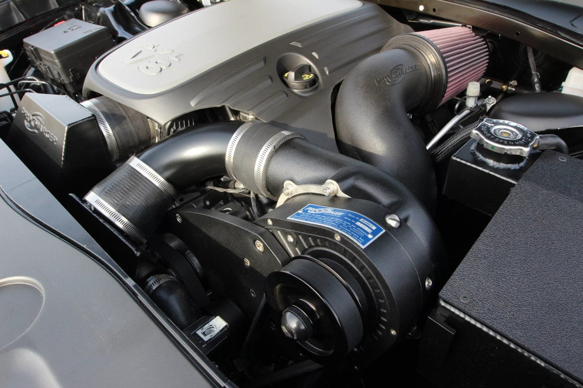 ProCharger supercharger system installed in a 2011-23 Dodge Charger HEMI (5.7)