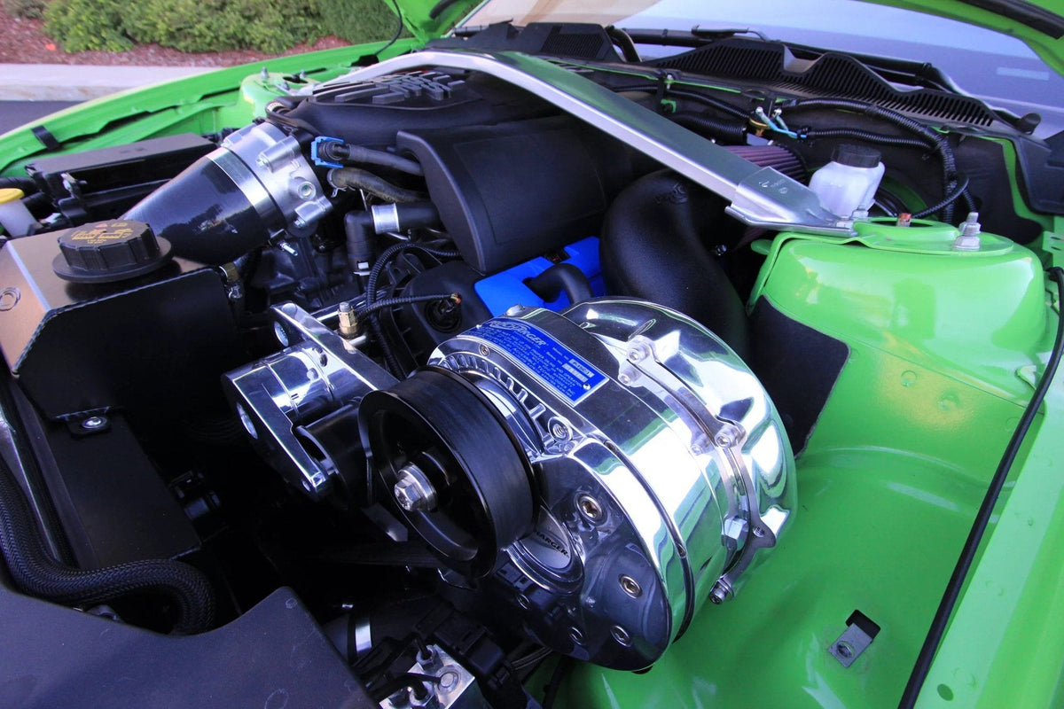 ProCharger supercharger system installed in a 2012-13 Boss 302 Mustang (5.0 4V)