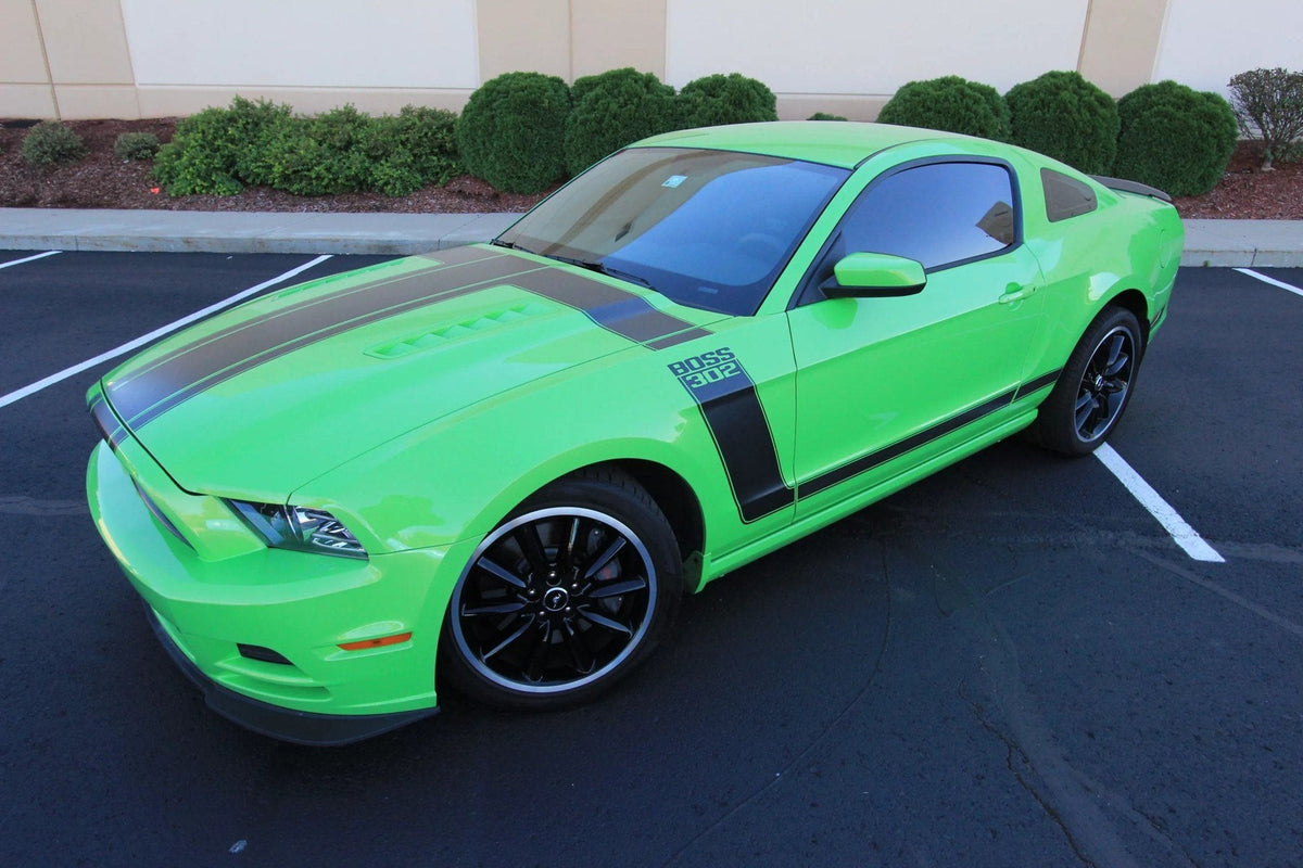 2012-13 Boss 302 Mustang (5.0 4V) engine bay with ProCharger supercharger