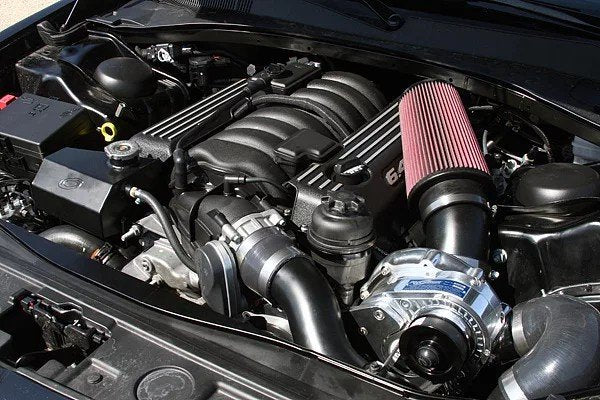 ProCharger supercharger system installed in a 2012-14 Chrysler 300 HEMI SRT8 (6.4)