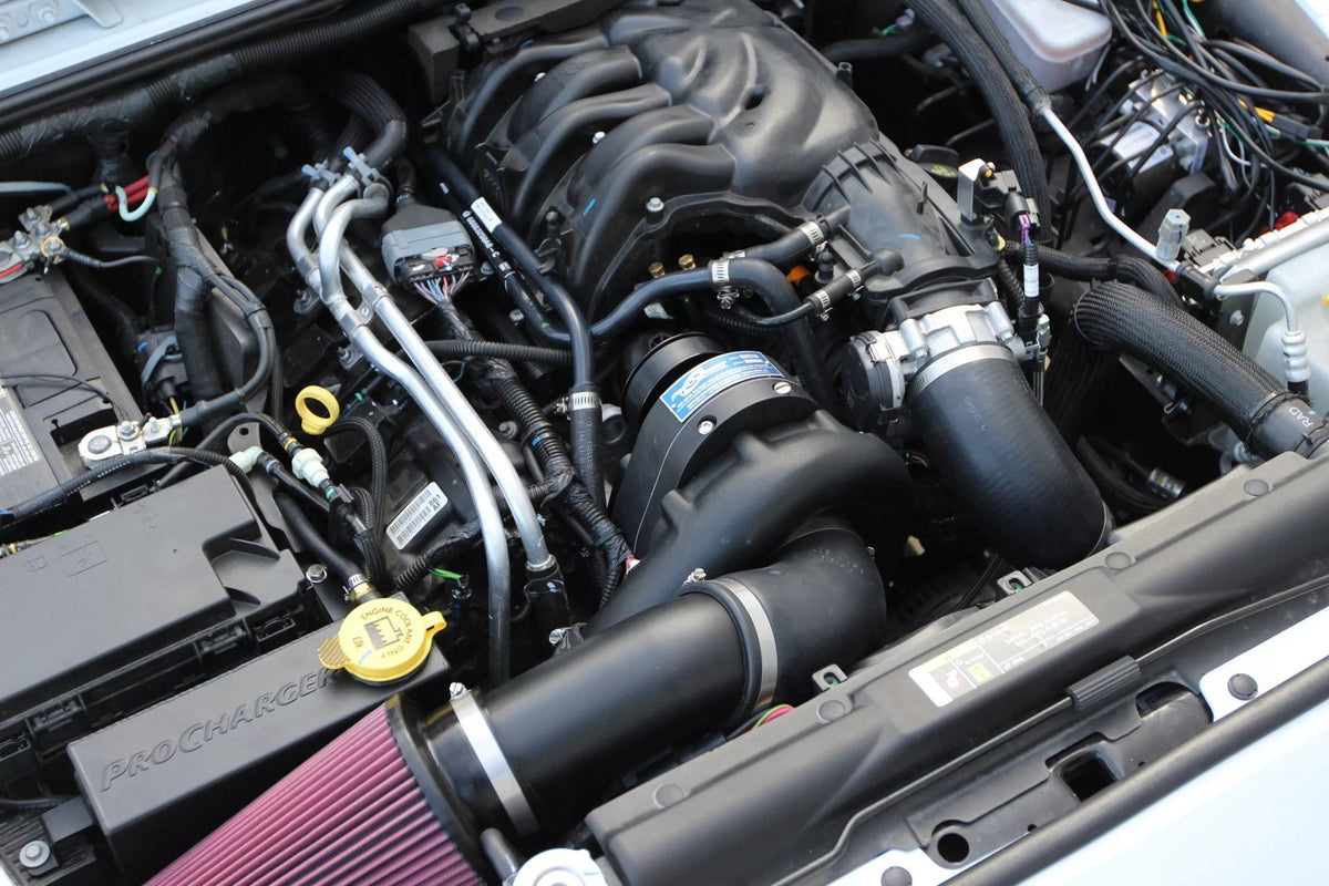 ProCharger supercharger system installed in a 2012-18 Jeep Wrangler JK (3.6)