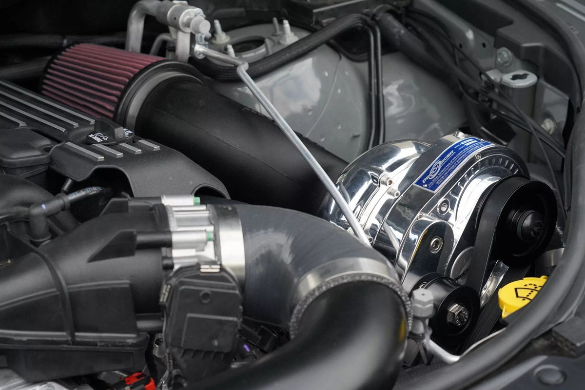 ProCharger supercharger system installed in a 2012-21 Jeep Grand Cherokee (6.4)