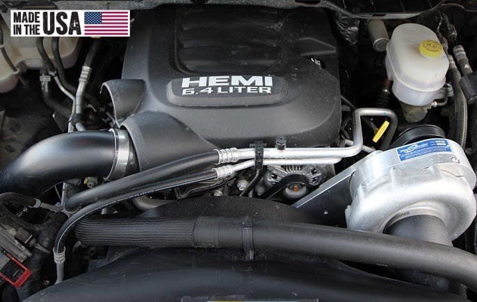 2014-25 Ram 2500/3500 & Power Wagon (6.4) engine bay with ProCharger supercharger