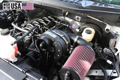 ProCharger supercharger system installed in a 2015-17 Ford F-150 (5.0 4V)