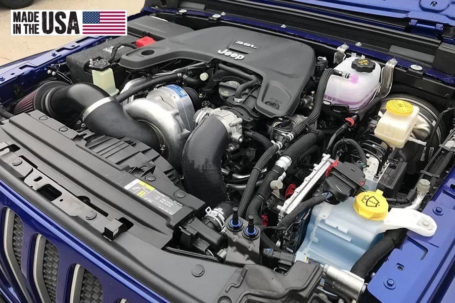 ProCharger supercharger system installed in a 2018-25 Jeep Wrangler JL (3.6)