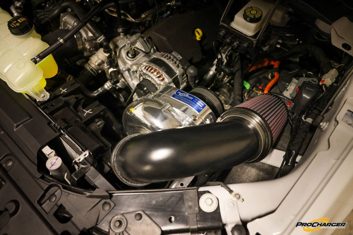 ProCharger supercharger system installed in a 2024-26 Ford F-150 Pro Power Onboard (5.0 4V)
