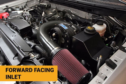 i-1 Supercharger System - 2011-14 Ford F-150 (5.0, 6.2 4V) engine bay with ProCharger supercharger