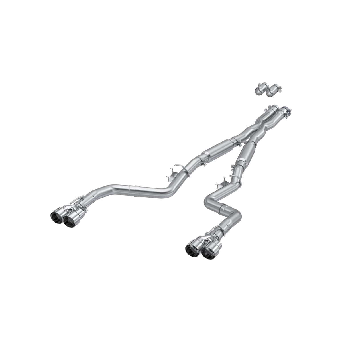 MBRP 3-Inch Cat-Back Exhaust, Quad Rear Exit – 2015-2023 Dodge Challenger 6.2L/6.4L & 2017-2023 5.7L