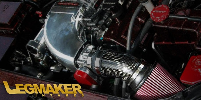 Legmaker Carbon Fiber Short-Ram Intake for Whipple 2.9L Superchargers – 2005+ Charger, 300 & Magnum, 2008+ Challenger 5.7L, 6.1L & 6.4L